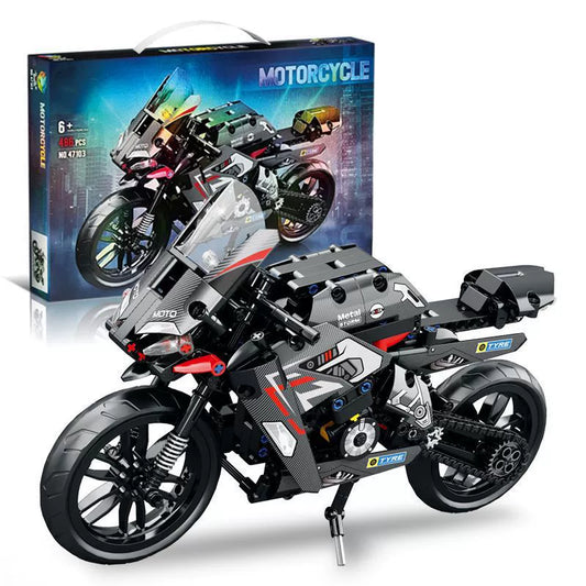 Racing Motorcycle Building Block Model