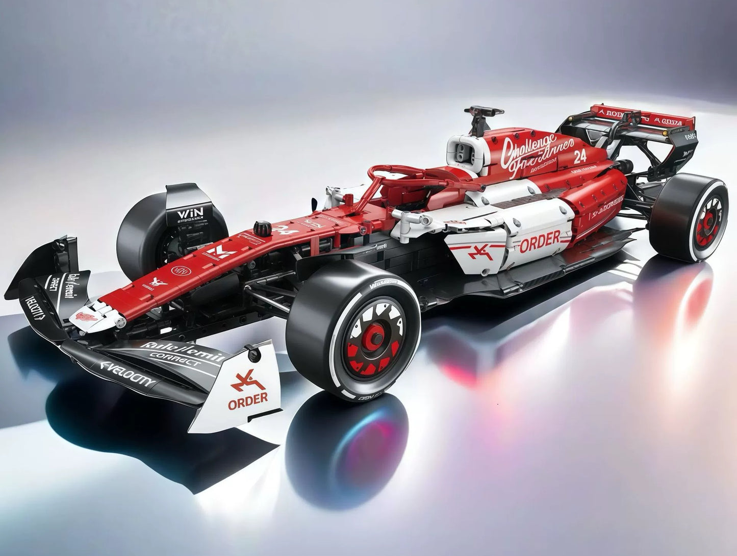 F1 Racing Car - Red / White