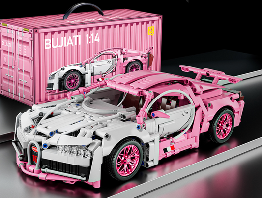 Pink and White Hypercar